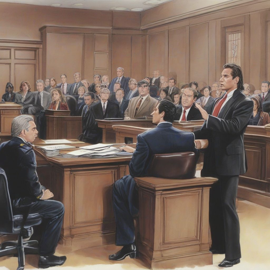 LA Law Courtroom Scene